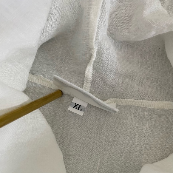 Bryn Walker linen Noa sleeveless asymmetrical tunic with cowl neck - Picture 8 of 10